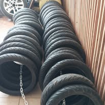 Stacks of tyres